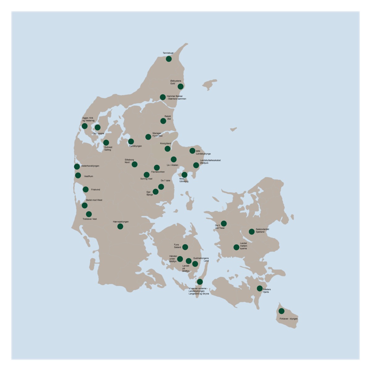 Cluster villages in Denmark