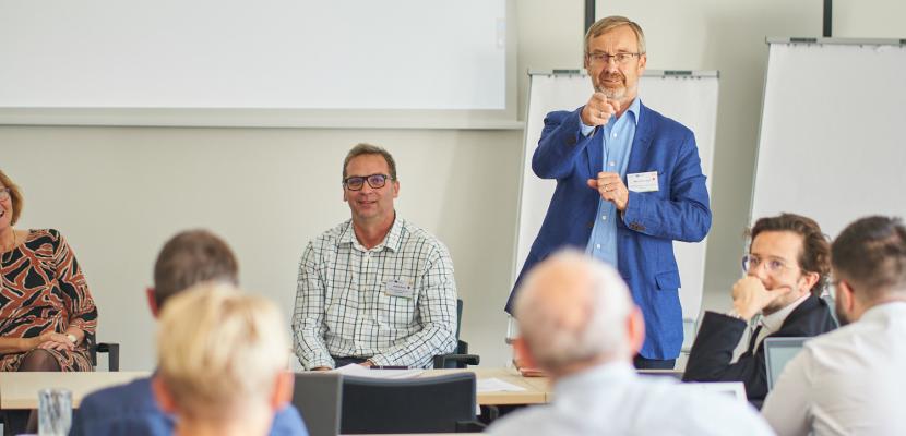 People giving a presentation