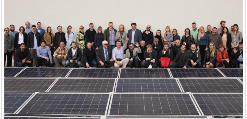 The team behind the Križevci solar roofs initiative