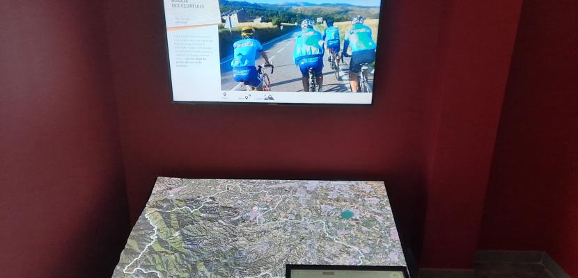 3D map of the territory with screen and tablet