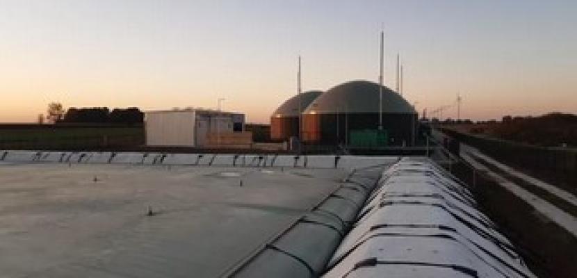 the photo shows the Biogas plants