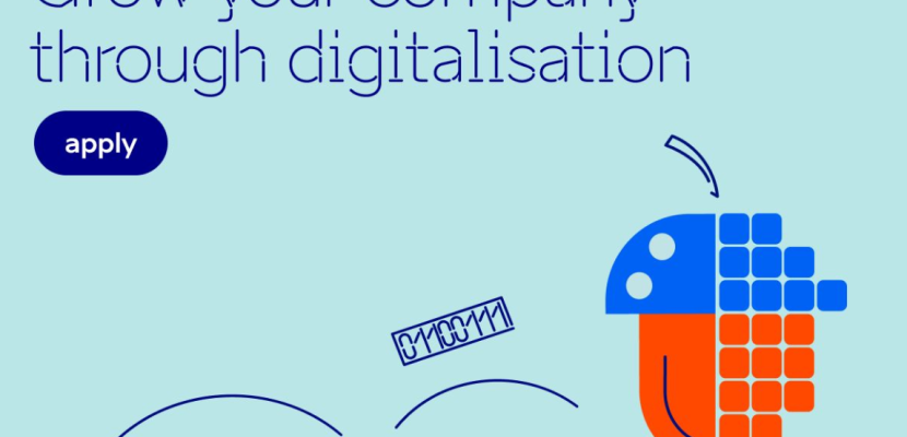 Digitalisation Master Class, the business support program, application webpage