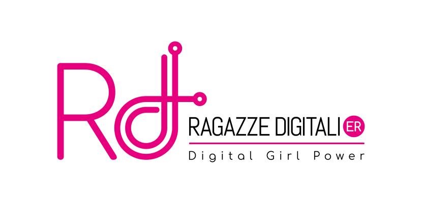 Digital Girls Emilia-Romagna Logo including subtitle Digital Girl Power