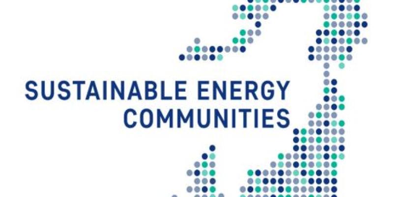 Image of Ireland with words Sustainable Energy Communities