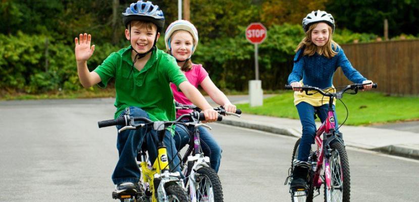 Cycling training at Youth Center Zeimuls