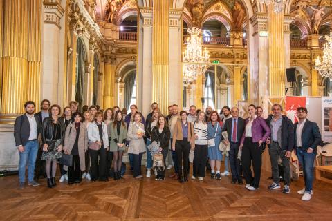 Project partners and stakeholders at the Forum Habiter Durable at Paris City Hall
