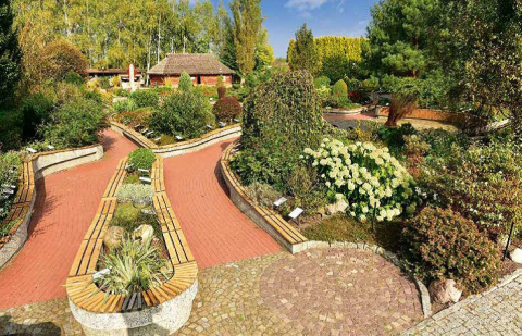 View of the sensory garden