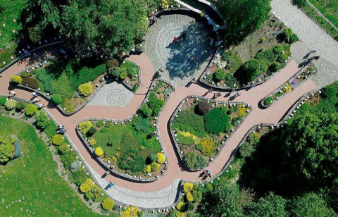 The general view of the sensory garden