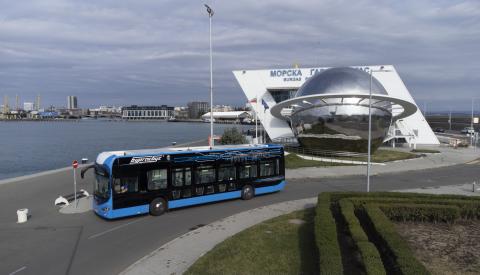 Electric bus.