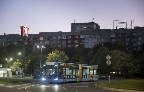 Electric bus.