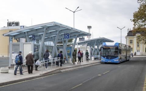 Electric bus.