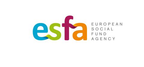 It is a organizations logo, which consists from the first letters of the name "European Social Fund agency"