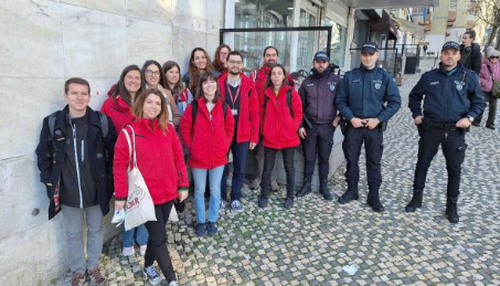 Street Action with local partners and proximity police patrollers