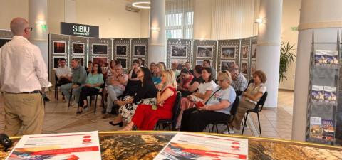 Event guests seated indoors