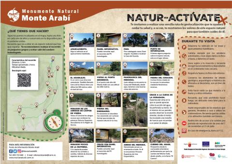 Geolocation route "Natur-Actívate" in the Monte Arabí Natural Monument