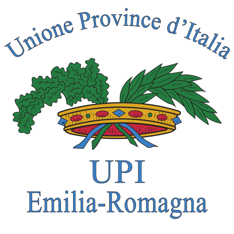 Logo UPI Emilia-Romagna, corona con alloro e scritte