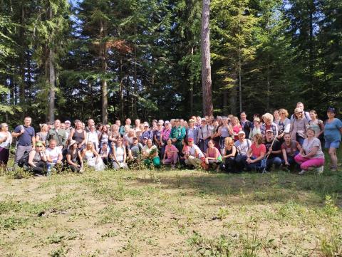 Group photo participants of the herbal trip in 2024 in Lower Beskid 