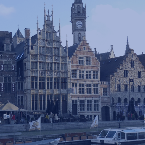 Picture of buildings in Ghent Belgium