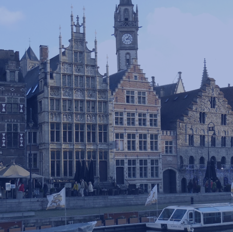 Picture of buildings in Ghent Belgium Picture of buildings in Ghent Belgium