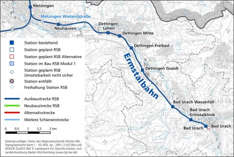 Regional Tram-Train-Network Neckar-Alb