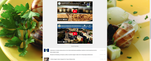 Aegean Cuisine portal screenshot 2