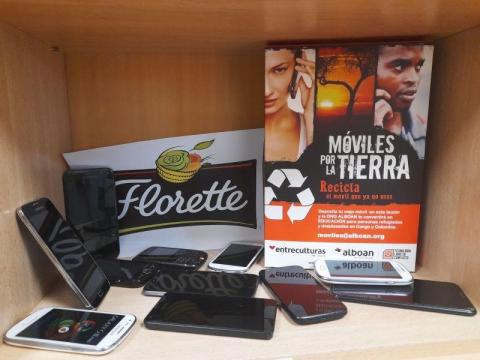 Mobiles donated to Alboan By Florette company to the campaign