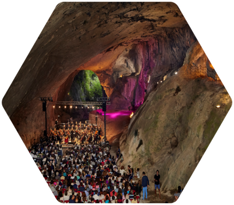 Concert in a cave