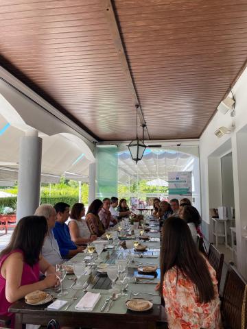 people gathered around the table