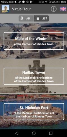 Rhodes harbour virtual tour app