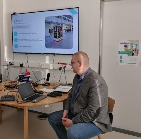 jussi Eväsoja had a presentation of his company and a medicine trolley
