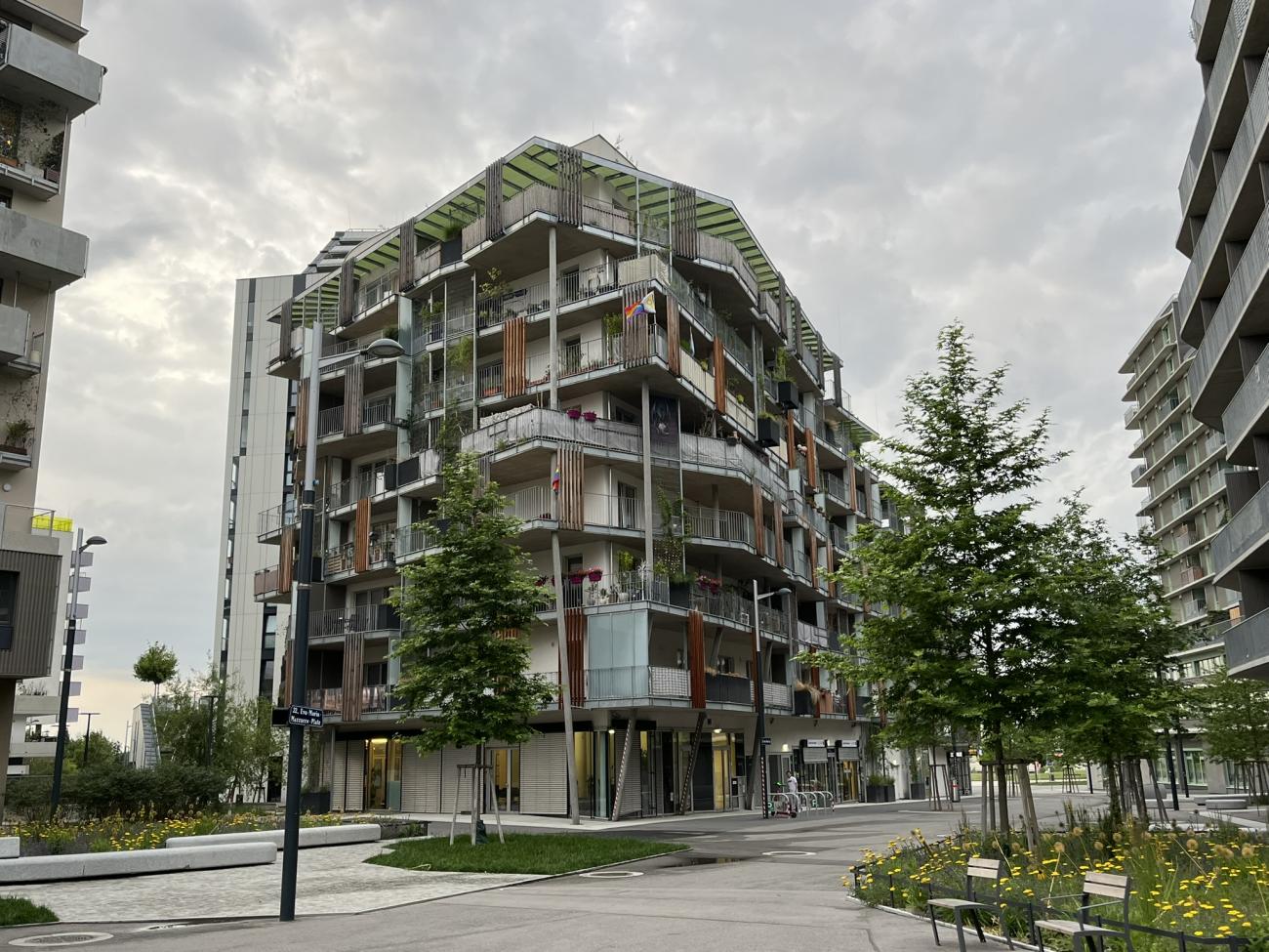 A building in a eco-neighborhood of Vienna