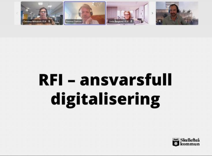 Screenshot of Skellefteå Municipality meeting