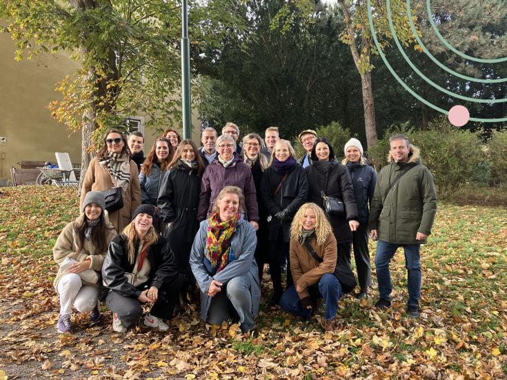 Group photo of partners in Sege park, Malmö