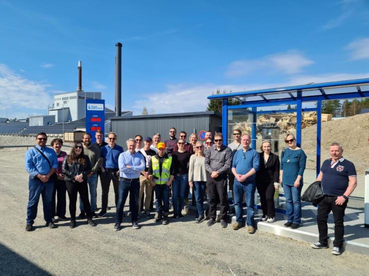 Project partners visit Biogas terminal in Vieremä.