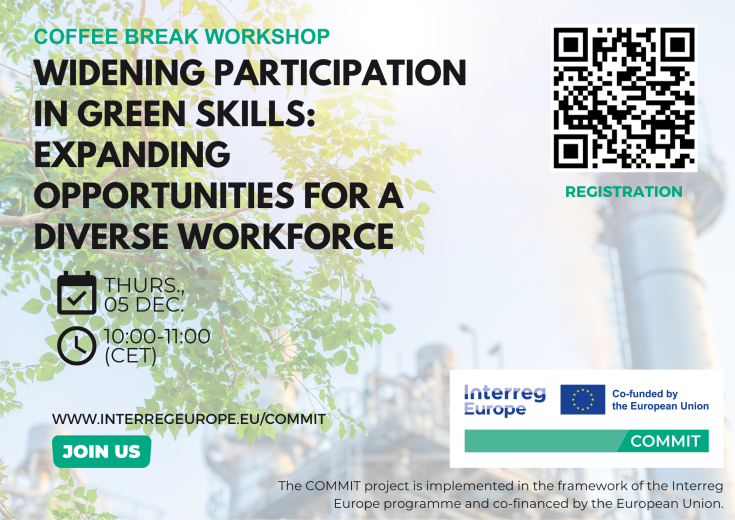 Invite for COMMIT'S 2nd Coffee-Break Workshop on Widening Participation in Green Skills