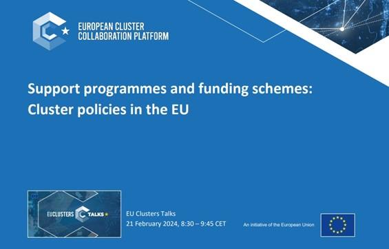 EU Cluster Talks: Cluster Policy