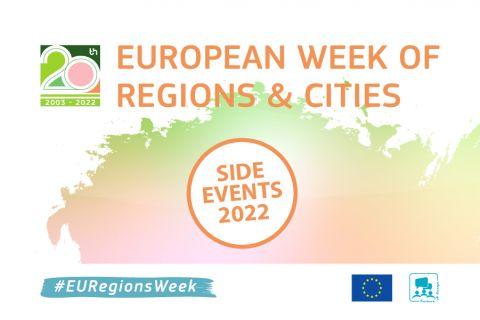 Side events - EURegionsWeek 2022 European Week of Regions and Cities 2022 logo and side event call
