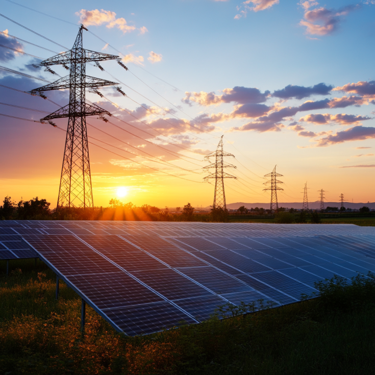 Energy communities of solar panels in field