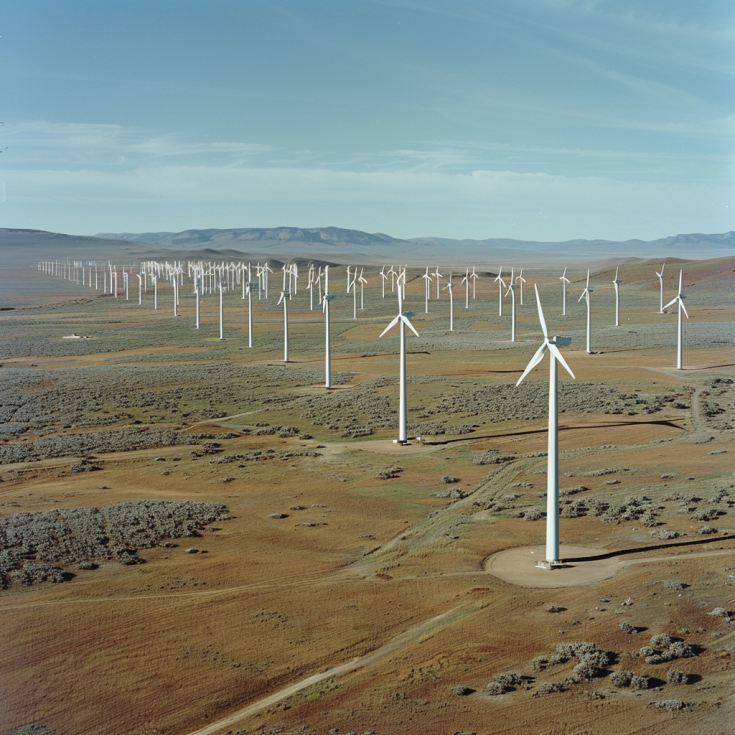 Field of wind farm installation