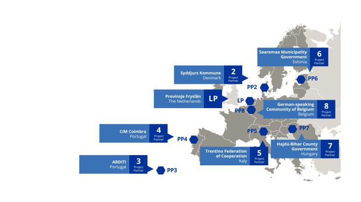 GOCORE partners map GOCORE partners map