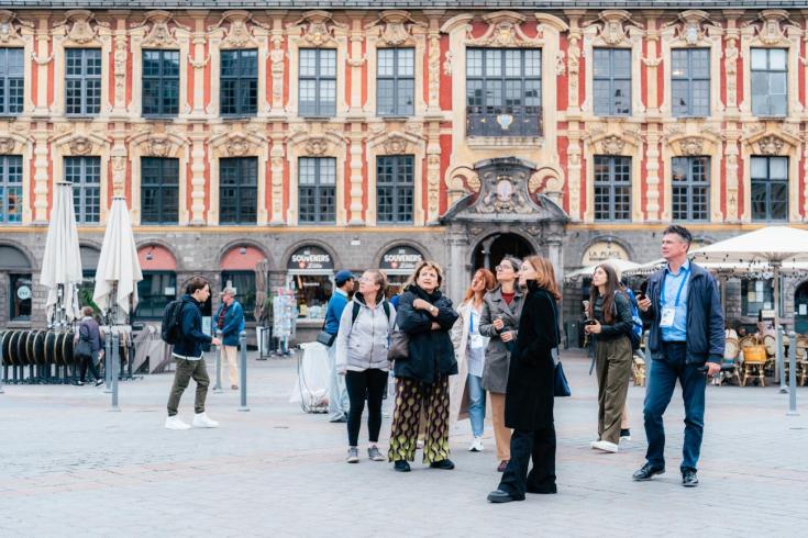 Group visiting the city of Lille