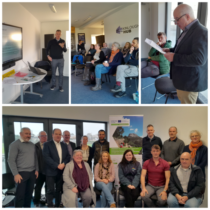 A collage of images of GREENHEALTH launch in Leitrim County, Ireland