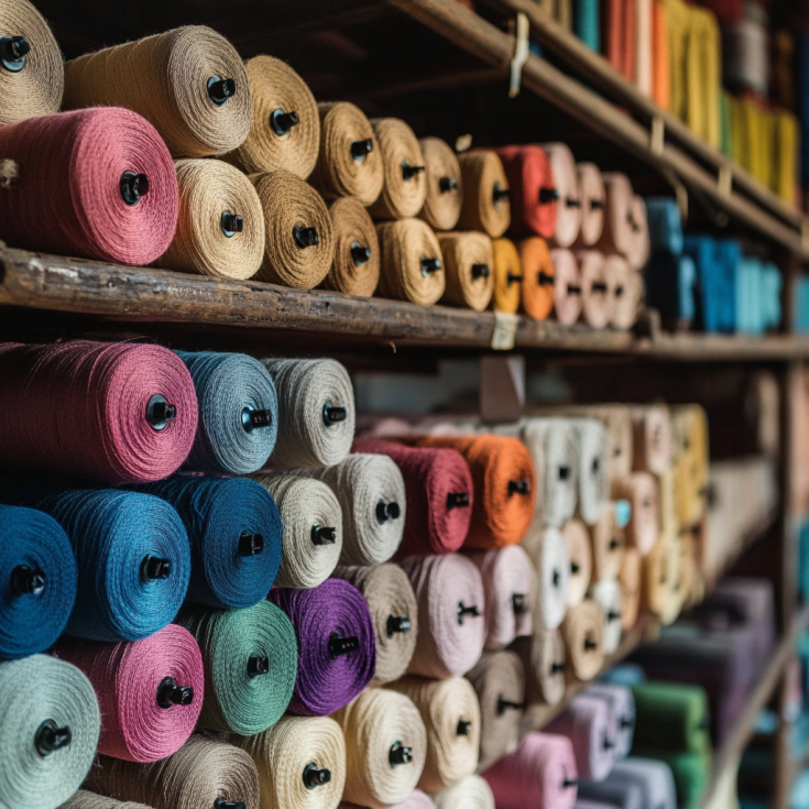 Spools of thread