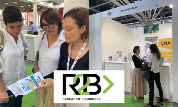 CNA emilia romagna promoting the project during the R2B fair 