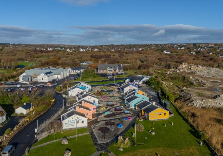 Aerial photo of Connemara Ireland