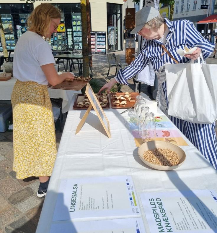 Culinary Institute by Vejle Erhverv distributes samples made from food waste leftovers