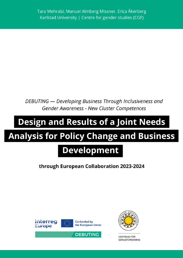 Cover of joint needs analysis report.