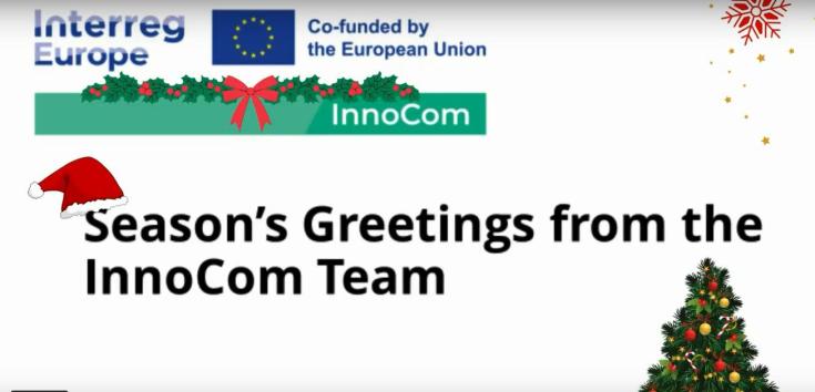 title card that says Season's greetings from the InnoCom team