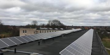 solar collectors on the roofs of budget institutions of Šilute municipality