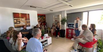 The group of partners from the WeSTEMEU Project visited Think Digital and P-Consulting, two reference companies in Patras. 